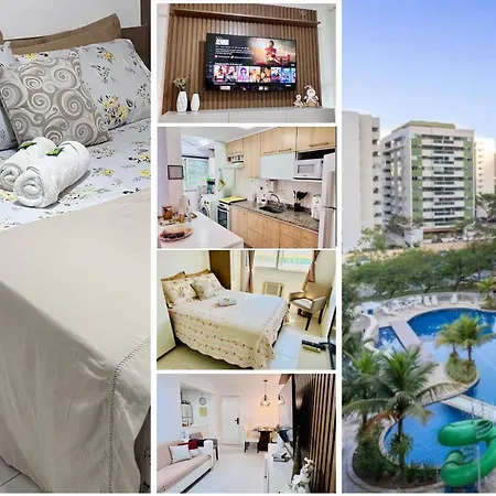 Apto 2 Quartos com Varanda em Frente ao RioCentro Barra Olimpica Wi-Fi Rapido Piscina Cozinha Completa e Estacionamento Portaria 24h Sala Homeoffice Brinquedoteca e Parquinho Infantil Ideal para Grupos Familias e Hospedes a trabalho-2